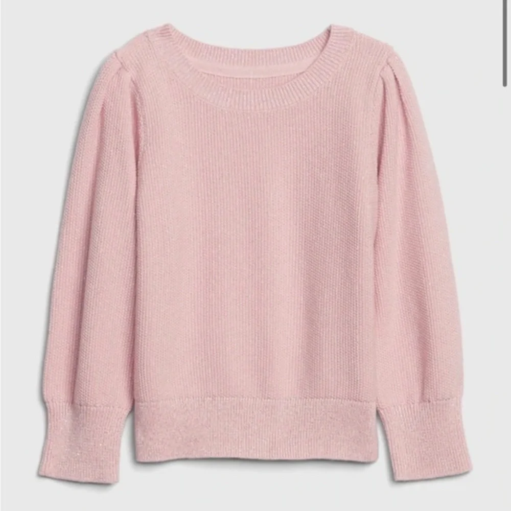 NFS.  Gap toddler girls shimmer pink sweater size 2T EUC